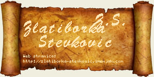 Zlatiborka Stevković vizit kartica